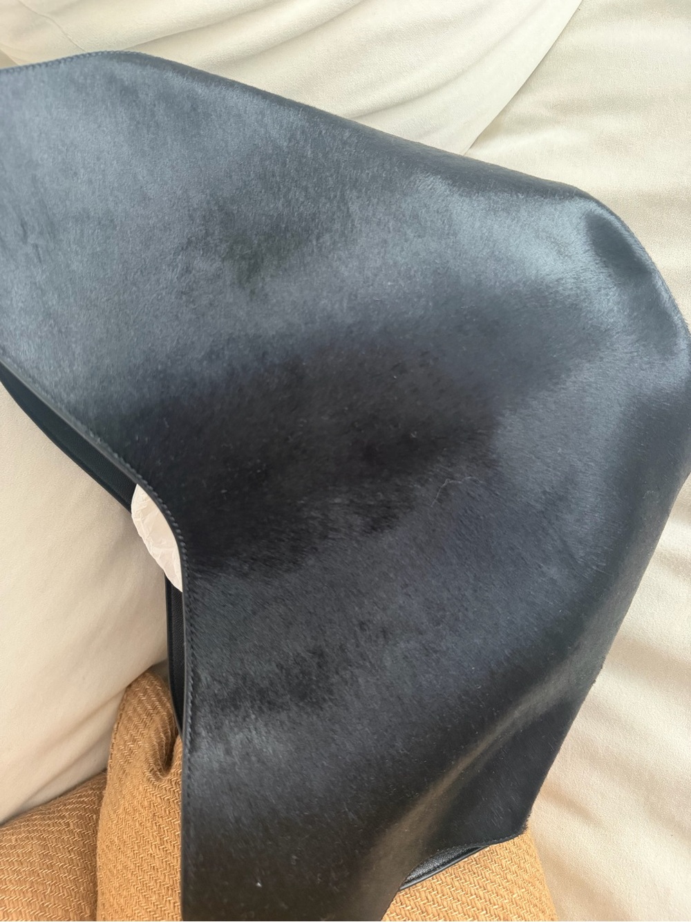 KHAITE Black Calf-Hair Sculptural Tote - Picture 4 of 5